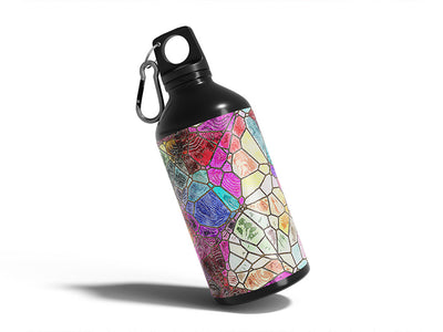 pastiche beauty mosaic Water Bottle DIY Stickers