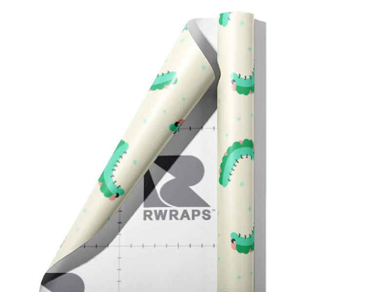 Patient Pupations Bug Wrap Film Sheets~Rwraps Series 914 Patient Pupations Bug Scrolled Sheet~3