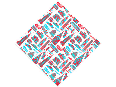 Patriotic Buildings Americana Vinyl Wrap Pattern