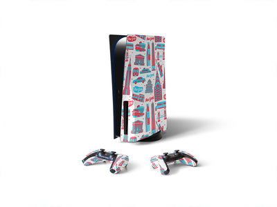patriotic buildings  Sony PS5 DIY Skin