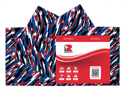 patriotic camo  Craft Vinyl Sheet Pack
