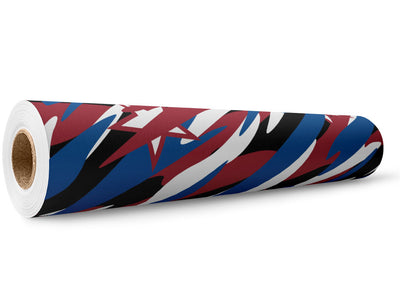 Patriotic Camo Americana Wrap Film Wholesale Roll~Rwraps Series 914 Digitally Printed Vinyl Roll~5