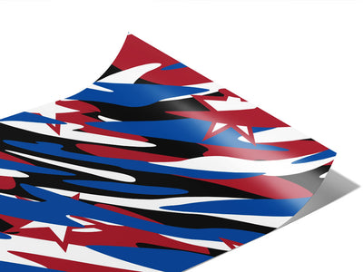 Patriotic Camo Americana Vinyl Wraps~Rwraps Series 914 Digitally Printed Vinyl Wrap~1