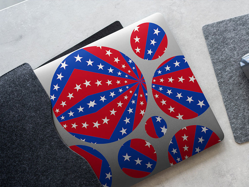 patriotic pinwheel  DIY Laptop Stickers