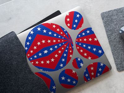 patriotic pinwheel  DIY Laptop Stickers
