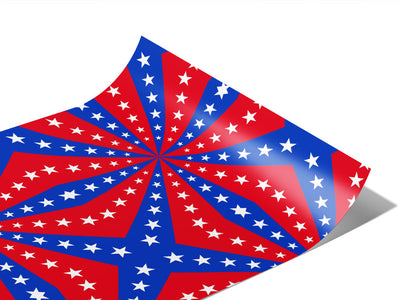 Patriotic Pinwheel Americana Vinyl Wraps~Rwraps Series 914 Digitally Printed Vinyl Wrap~1