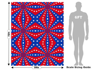 Patriotic Pinwheel Americana Vehicle Wrap Scale~Rwraps Series 914 Patriotic Pinwheel Americana Measurements~2
