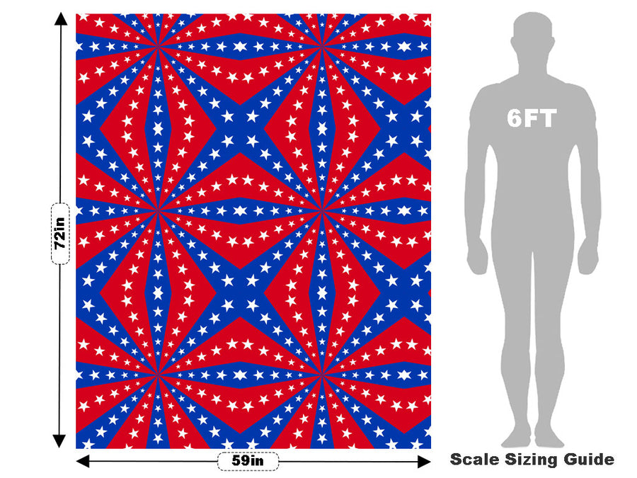 Patriotic Pinwheel Americana Vehicle Wrap Scale~Rwraps Series 914 Patriotic Pinwheel Americana Measurements~2