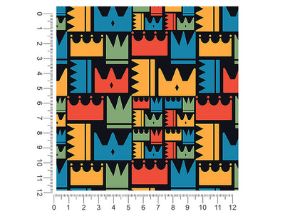 patterned crowns fantasy 1ft x 1ft Craft Sheets