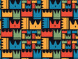 Patterned Crowns Fantasy Vinyl Wrap Pattern~Rwraps Series 914 Digitally Printed Vinyl Wrap~0