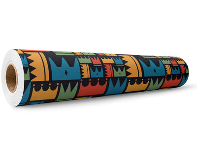 Patterned Crowns Fantasy Wrap Film Wholesale Roll~Rwraps Series 914 Digitally Printed Vinyl Roll~5