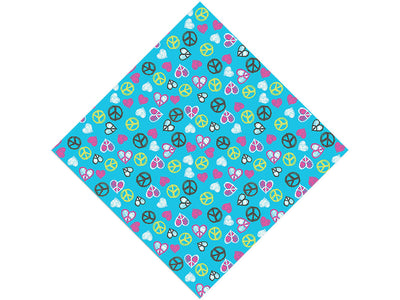 Peace And Love Heart Vinyl Wrap Pattern