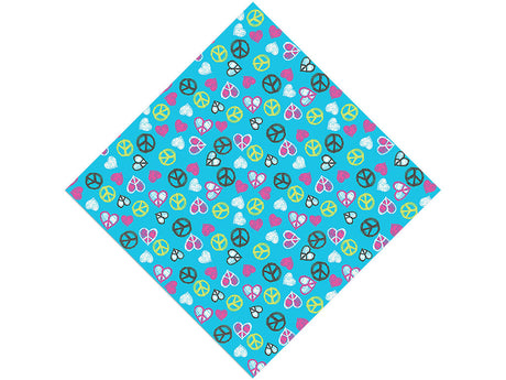 Peace And Love Heart Vinyl Wrap Pattern