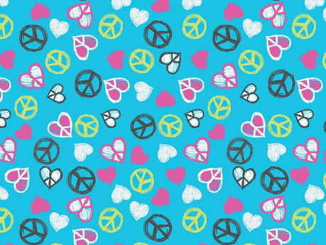 Peace And Love Heart Vinyl Wrap Pattern~Rwraps Series 914 Digitally Printed Vinyl Wrap~0