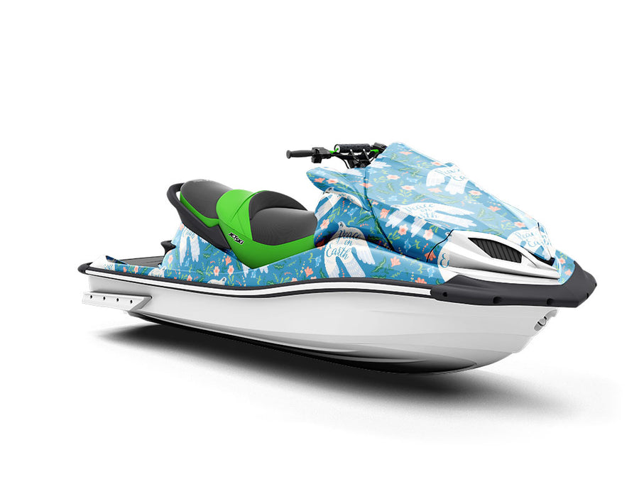 Peace Everlasting Birds Jet Ski Vinyl Customized Wrap