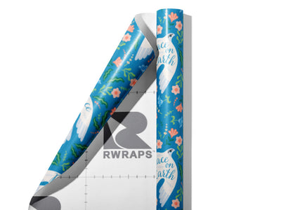 Peace Everlasting Birds Wrap Film Sheets~Rwraps Series 914 Peace Everlasting Birds Scrolled Sheet~3