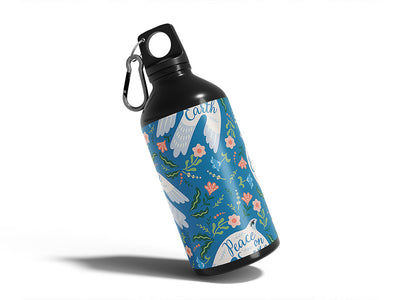 peace everlasting bird Water Bottle DIY Stickers