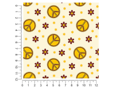 peace man retro 1ft x 1ft Craft Sheets