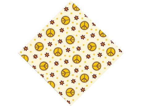 Peace Man Retro Vinyl Wrap Pattern