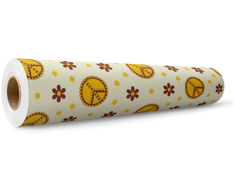 Peace Man Retro Wrap Film Wholesale Roll~Rwraps Series 914 Digitally Printed Vinyl Roll~5