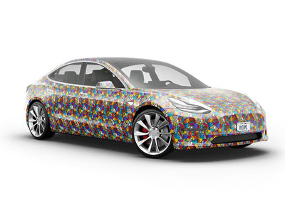 Peace Party Sticker Bomb Vehicle Vinyl Wrap