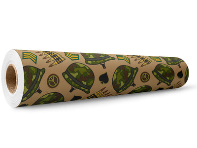 Peace Warriors Americana Wrap Film Wholesale Roll~Rwraps Series 914 Digitally Printed Vinyl Roll~5
