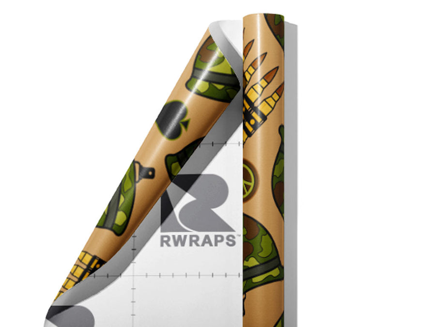 Peace Warriors Americana Wrap Film Sheets~Rwraps Series 914 Peace Warriors Americana Scrolled Sheet~4