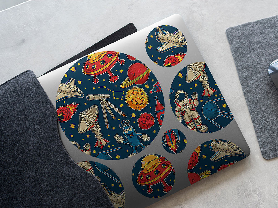 peaceful arrival science fiction DIY Laptop Stickers