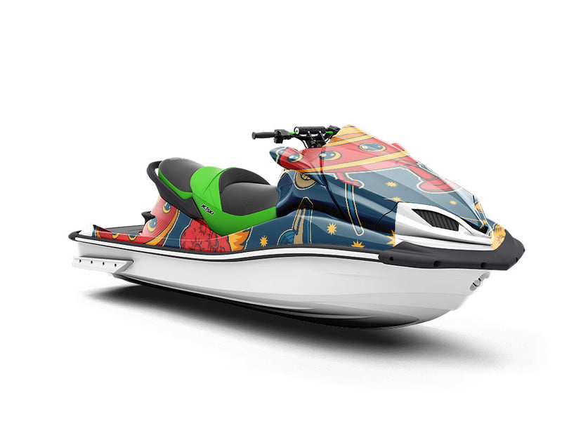 Peaceful Arrival Science Fiction Jet Ski Vinyl Customized Wrap