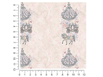 peach carriage fantasy 1ft x 1ft Craft Sheets