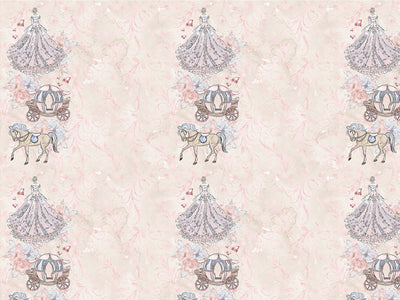 Peach Carriage Fantasy Vinyl Wrap Pattern~Rwraps Series 914 Digitally Printed Vinyl Wrap~0