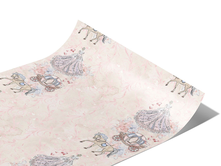 Peach Carriage Fantasy Vinyl Wraps~Rwraps Series 914 Digitally Printed Vinyl Wrap~0