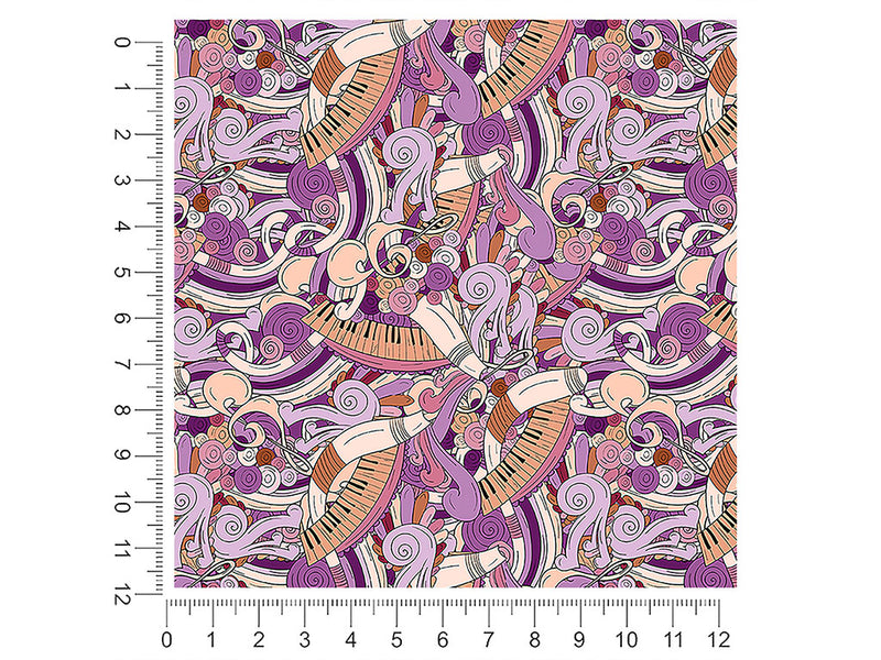 peach chords music 1ft x 1ft Craft Sheets