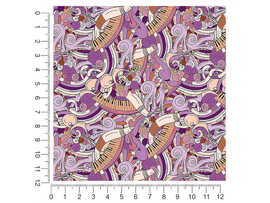 peach chords music 1ft x 1ft Craft Sheets
