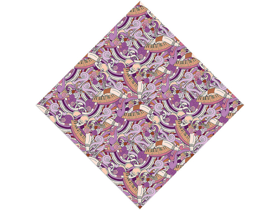 Peach Chords Music Vinyl Wrap Pattern