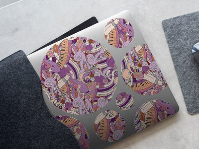 peach chords music DIY Laptop Stickers