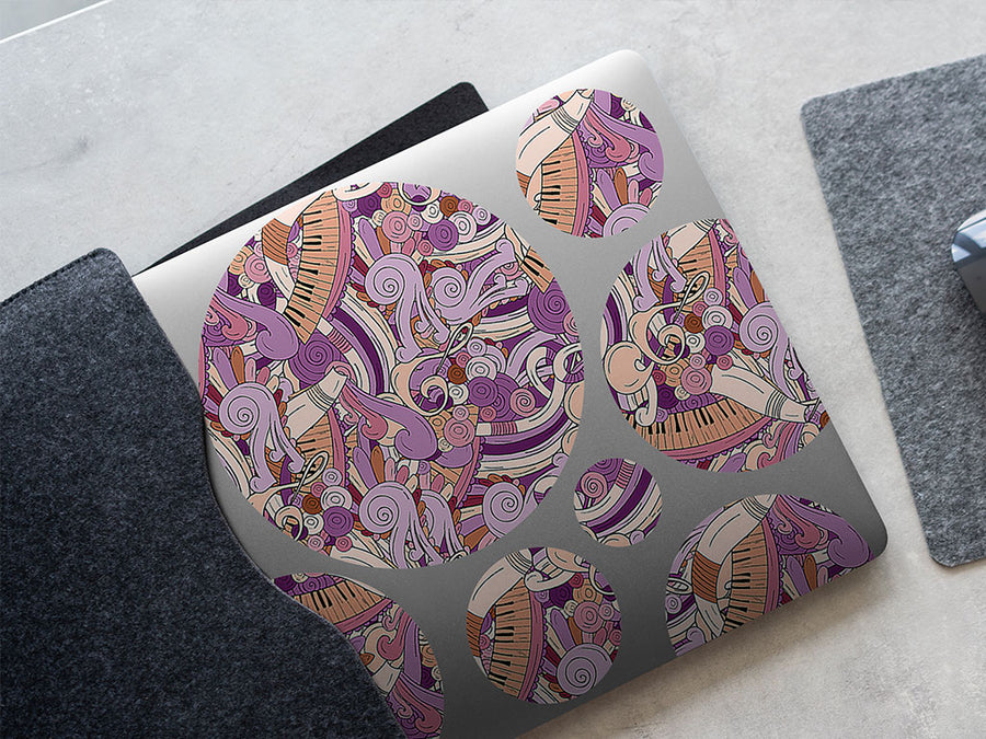 peach chords music DIY Laptop Stickers
