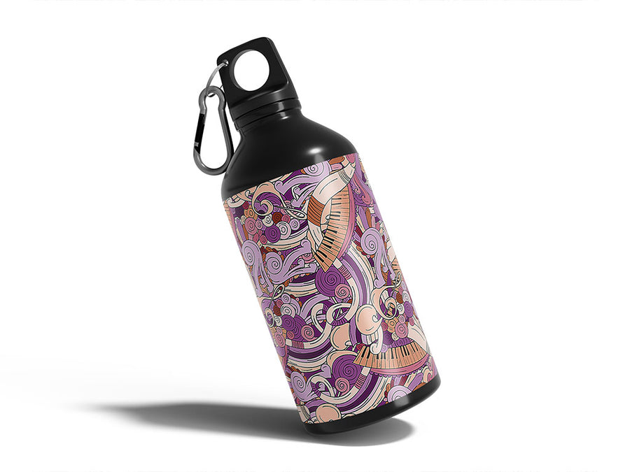peach chords music Water Bottle DIY Stickers