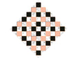 Peach Diamonds Tile Vinyl Wrap Pattern
