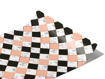 Peach Diamonds Tile Vinyl Wraps~Rwraps Series 914 Digitally Printed Vinyl Wrap~1