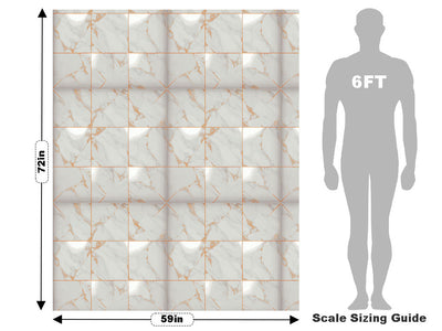 Peach Square Tile Vehicle Wrap Scale~Rwraps Series 914 Peach Square Tile Measurements~2
