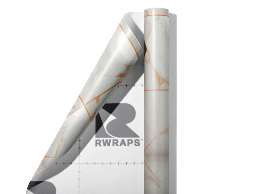 Peach Square Tile Wrap Film Sheets~Rwraps Series 914 Peach Square Tile Scrolled Sheet~4