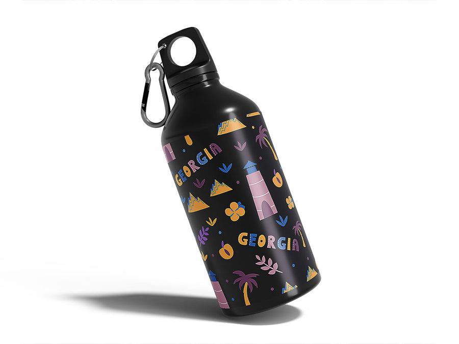 peach state  Water Bottle DIY Stickers