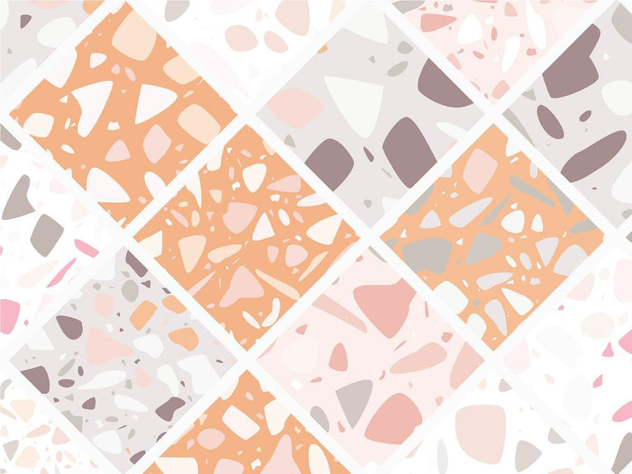 Peach Tile Vinyl Wrap Pattern~Rwraps Series 914 Digitally Printed Vinyl Wrap~0