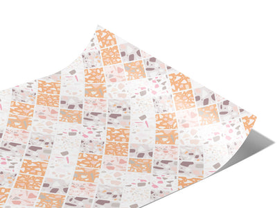 Peach Tile Vinyl Wraps~Rwraps Series 914 Digitally Printed Vinyl Wrap~1