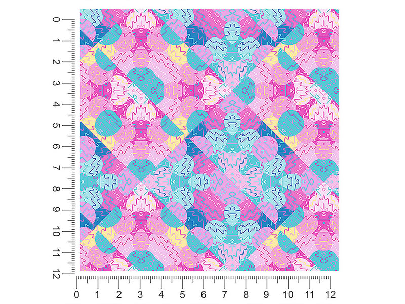 peaches and pebbles mosaic 1ft x 1ft Craft Sheets