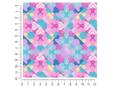 peaches and pebbles mosaic 1ft x 1ft Craft Sheets