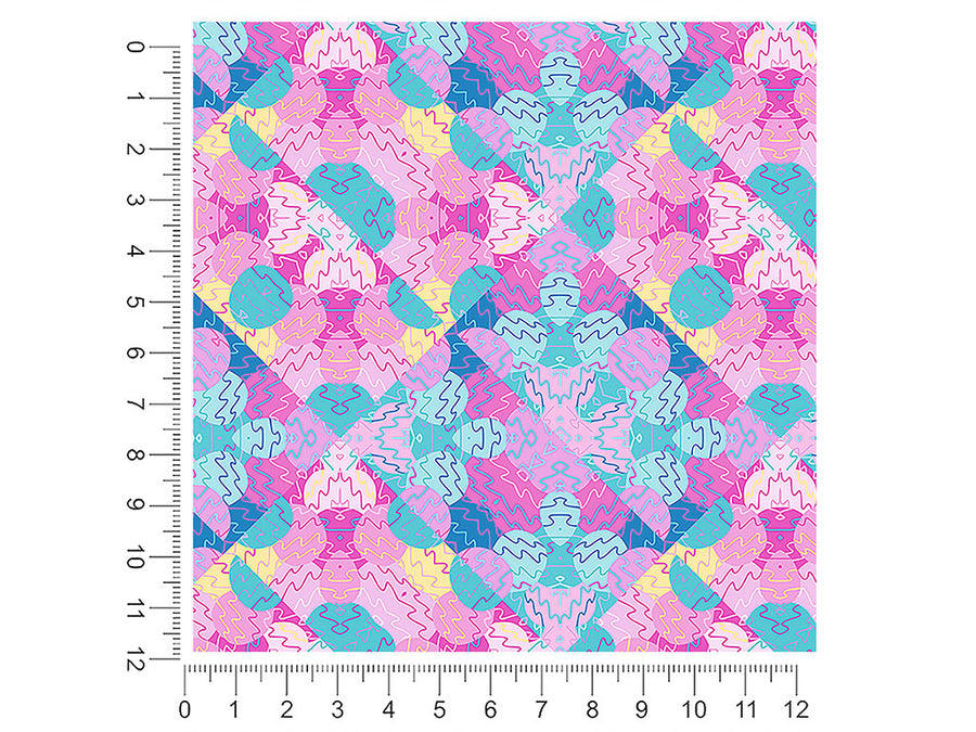 peaches and pebbles mosaic 1ft x 1ft Craft Sheets