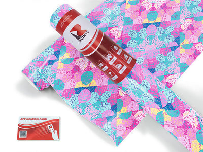 peaches and pebbles mosaic Craft Vinyl Roll