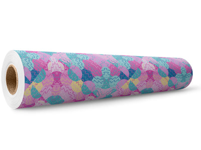 Peaches and Pebbles Mosaic Wrap Film Wholesale Roll~Rwraps Series 914 Digitally Printed Vinyl Roll~5